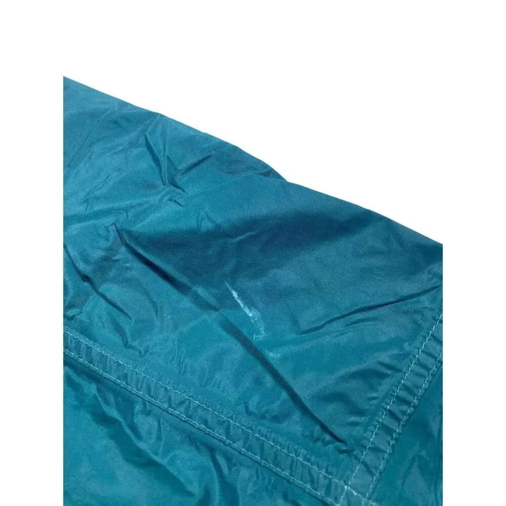 Vintage 90s Columbia Jacket Mens LARGE Green Hooded Waterproof Rain Coat
